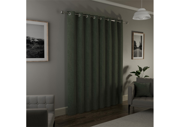 Austin (Blackout) Eyelet, Green - Ready Made Curtains - Image 8